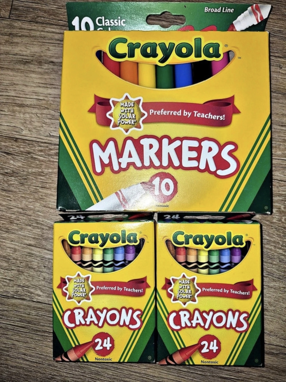 Crayola Classic Color Markers 10 and Crayons 48 Pcs Bundle Markers & Crayons Set